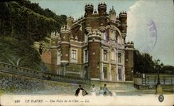 POSTAL Le Havre de la VENDIMIA un chalet de la dimensión