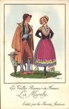 CPA La Marche Farines Jammet Folklore Jean droit 