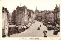 VINTAGE POSTCARD Clermont Ferrand Street of November Eleven and avenue of the United States