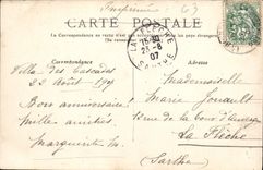 VINTAGE POSTCARD Auvergne Bourboule View taken of the rock