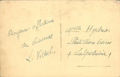 VINTAGE POSTCARD Auvergnats On their premises Happy Mom Folklore