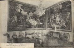 Paladar de la POSTAL de la VENDIMIA de la sala de estar de Compiegne de la tapicería de Tileries
