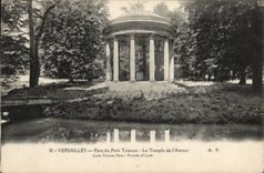 VINTAGE POSTCARD Versailles Park Of Small Trianon the Temple De I' Amour