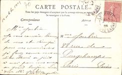 VINTAGE POSTCARD Luxeuil old Gate Of the Oak