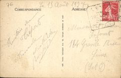 VINTAGE POSTCARD Treport the Casino the Cliff