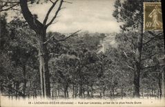 VINTAGE POSTCARD Lacanau Ocean Seen On Lacanau Taken Of the Highest Dune dune