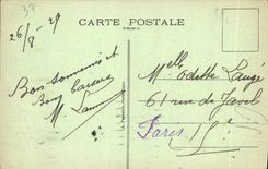 VINTAGE POSTCARD Tours View On the Loire the stone bridge the cathedral Gatien Saint