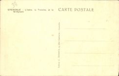 POSTAL Grenoble Isere de la VENDIMIA la taza y el St Eynard