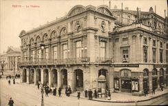 POSTAL Reims de la VENDIMIA el teatro