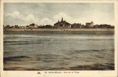 VINTAGE POSTCARD Riva Bleated Seen Beach