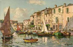CPA Fantaisie Bateau
