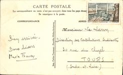 VINTAGE POSTCARD Friendly Association Of the Frontage Of the friendly House De I'
