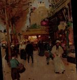 VINTAGE POSTCARD Fantasy Paris Boulevard of the hospital