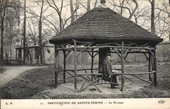 Institución de la POSTAL de la VENDIMIA Sainte de Perine el quiosco