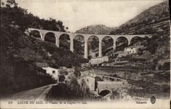 CPA Ligne Du Sud Viaduc De La Cagne