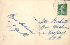 VINTAGE POSTCARD Saint Michel Chief Chief the Beach One Day Of Storm