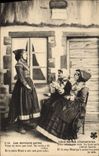 CPA Les Derniers Potins Folklore Pyrenees