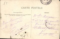 POSTAL Rochefort de la VENDIMIA en el mar el jardín de la autoridad portuaria de la policía