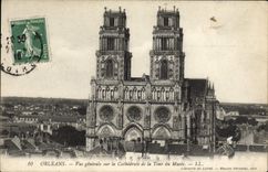 CPA Orleans Vue Generale Sur La Cathedrale De la Tour Du Musee