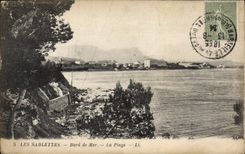 VINTAGE POSTCARD Sablettes Seaside the Beach