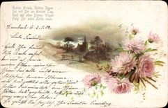 CPA Fantaisie Fleurs