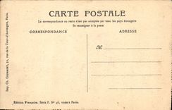 VINTAGE POSTCARD Fantasy the visit of the family Soldier Militaria Children