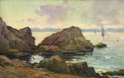 CPA Fantaisie Contre jour Cannes 