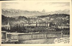 POSTAL MODERNA pico de Pau del sur de Ossau