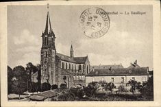 VINTAGE POSTCARD Marienthal the Basilica