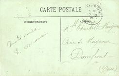 VINTAGE POSTCARD Chinon the Avenue Of Jeanne d' Arc and the statue of Rabelais