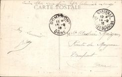 CPA Marseille Chateau d'If Bateau