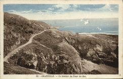 CPA Granville Le Sentier Du Tour Du Roc