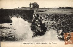 CPA De Croix De Vie Sion Les Falaises
