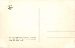 CPA Memling Saint Christophe Saint Maur et Saint Gilles Musee de Bruges 