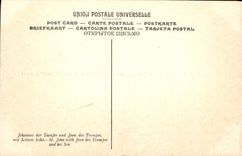 CPA David Le Bapteme du Christ Volet du triptyque Saint Jean des TRompes et son fils Musee de Bruges