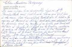 VINTAGE POSTCARD Boissy Light St Castle of Large Wood