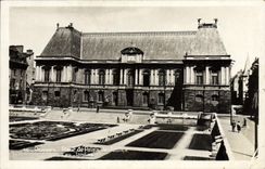 VINTAGE POSTCARD Rennes Places Law courts the Gardens