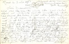 VINTAGE POSTCARD Rennes Places Law courts the Gardens