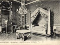 CPA Compiegne Le Chateau Chambre a coucher de Napoleon 1er 