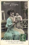 VINTAGE POSTCARD Fantaisie Child wife Baby Love has Vendre