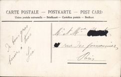 VINTAGE POSTCARD Fantasy Child a kiss