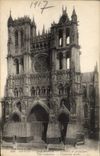 VINTAGE POSTCARD Amiens the Cathedral Work of Militaria protection