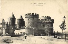 Tor de Metz Deutscher de la POSTAL de la VENDIMIA