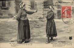 CPA Au Pays Marchois Folklore La dispute 