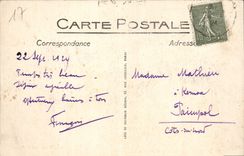POSTAL Royan de la VENDIMIA la cornisa grande
