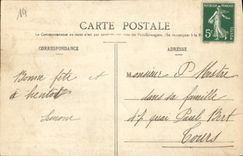 Camino de Lisieux de la POSTAL de la VENDIMIA vista de pre de los vestigios del canal tomados en el sitio del circo romano viejo