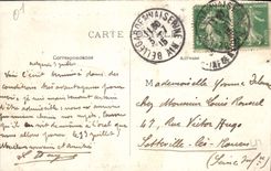 VINTAGE POSTCARD Bellegarde Valley of the Rhone the Footbridge of Arlod