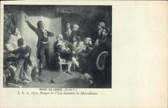 CPA Musee de Louvre J A A Fils Rouget de l'isle Chantant la Marseillaise