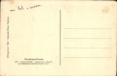 VINTAGE POSTCARD Toulouse Court of Hostel de Berenguier Maynier