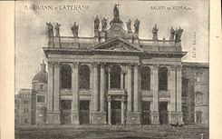 POSTAL S Juan de la VENDIMIA en Laterano Saluti DA Roma